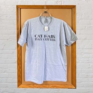 Next Level Gray Cat Hair Tee Size Large